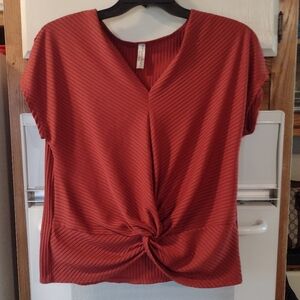Per Seption Concept Red Knot Tie TOP